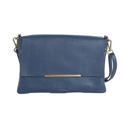 Leather Cross Body Bag / Marine