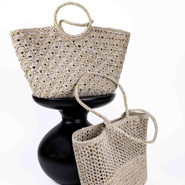 Romy Crochet Basket / Natural