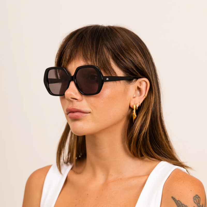 Lucca Sunglasses / Black + Grey