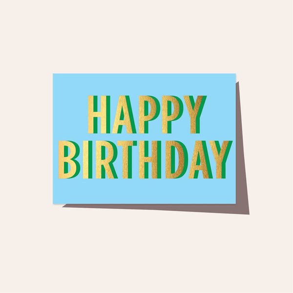 Birthday Card / Neon Marine