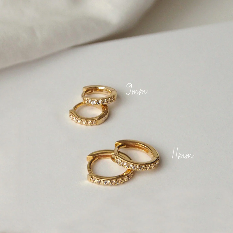 9mm Huggies / 18kt Yellow Gold