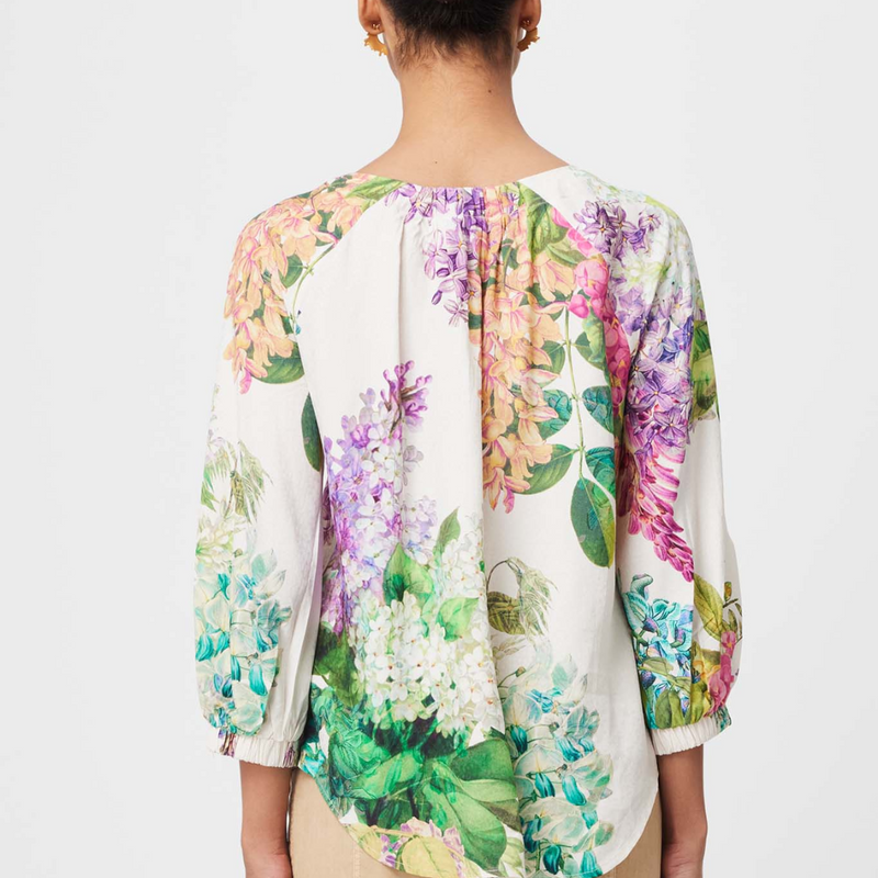 Annabelle Cold Shoulder Shirt / Wisteria Alba