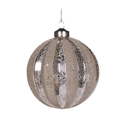 Beaded Bauble / Antique Silver