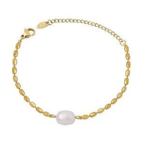 Delicate Pearl Bracelet / Tear Drop Chain