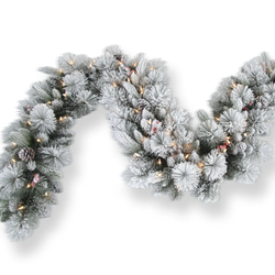 Douglas Fir Snow Garland 50 LED / 180cm