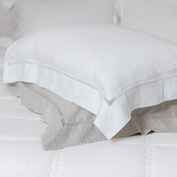 Bask King Linen Pillowcases Set 2 / Ecru