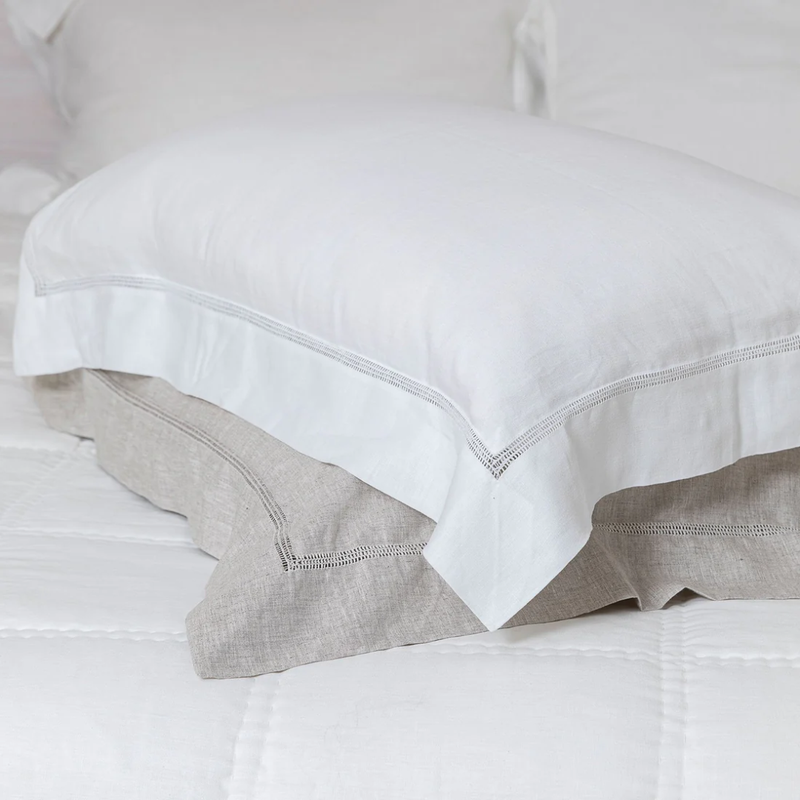 Bask King Linen Pillowcases Set 2 / Ecru