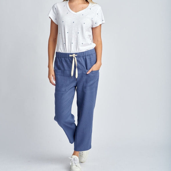 Casual Linen Pant / Denim