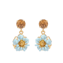 Camelia Baby Earrings / Blue