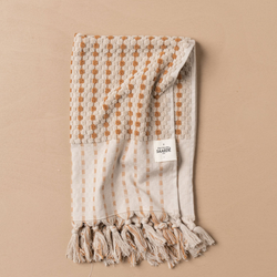 Chickpea Hand Towel / Stone + Terracotta