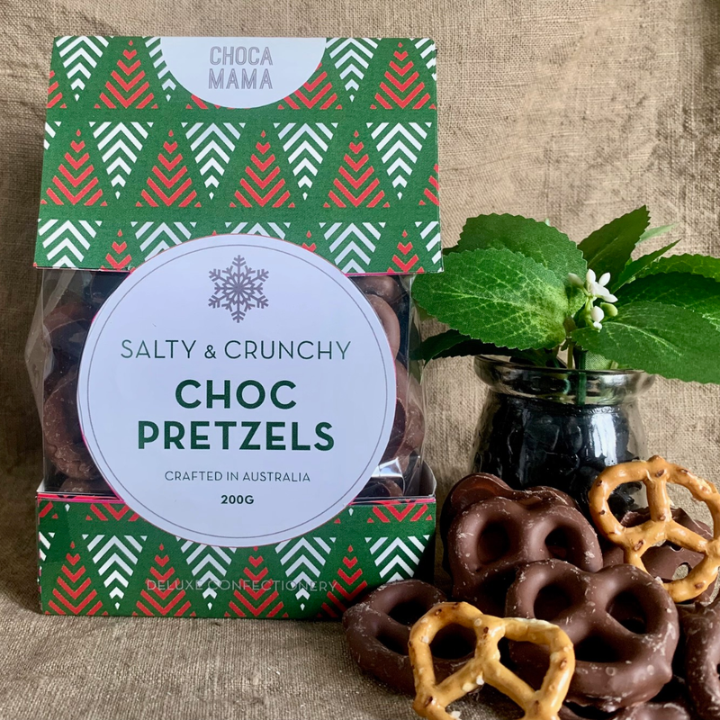 Salty + Crunchy Chocolate Pretzels / 200g