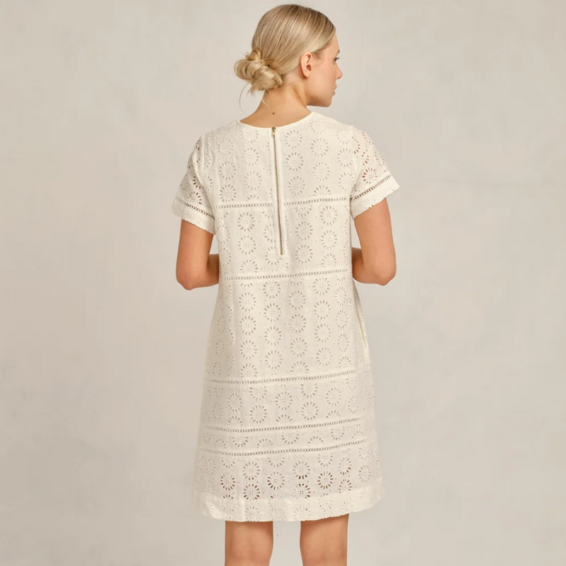 Claudette Dress / Posy White