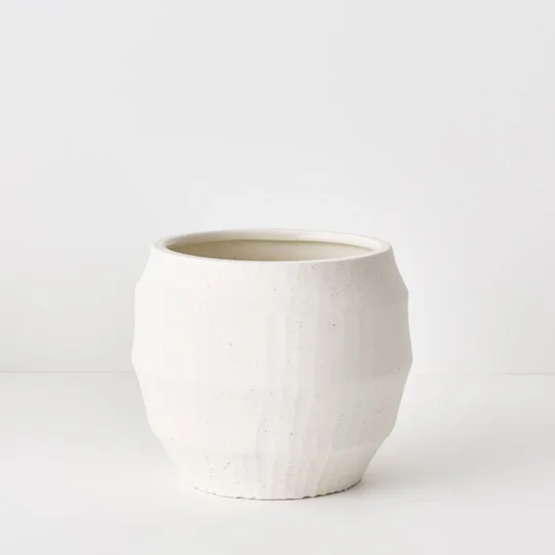 Cuilana Pot 18cm / White Chalk
