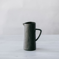 Flax Jug W Handles / Charcoal