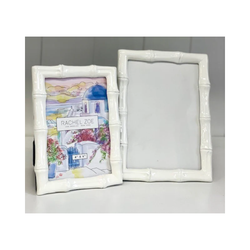 Bamboo Photo Frame / White