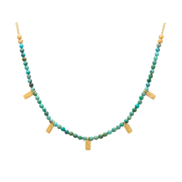 Turquoise Choker / Gold