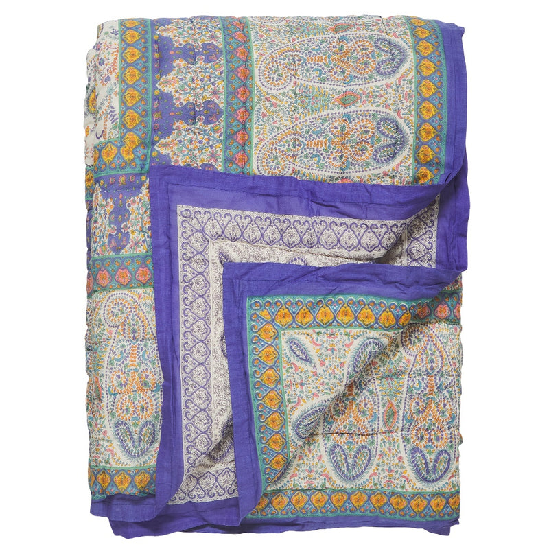 Jaipur Paisley Quilt / Violet