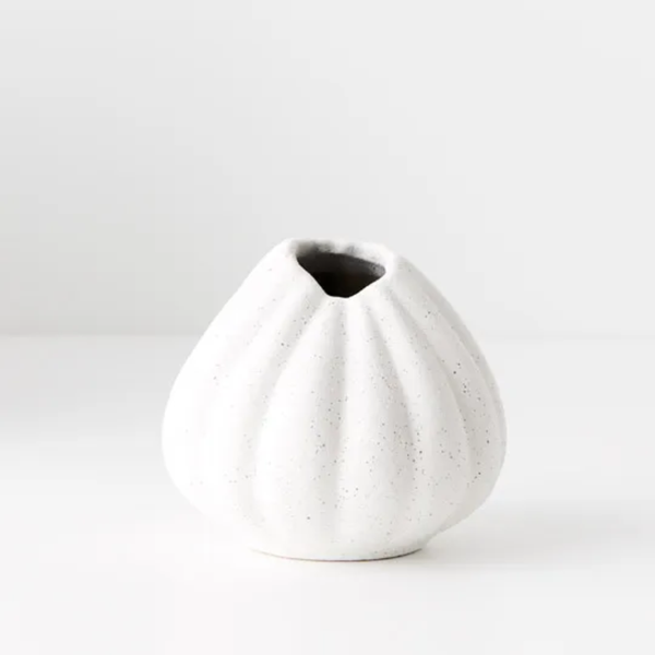 Hana Vase 10 x11cm / White