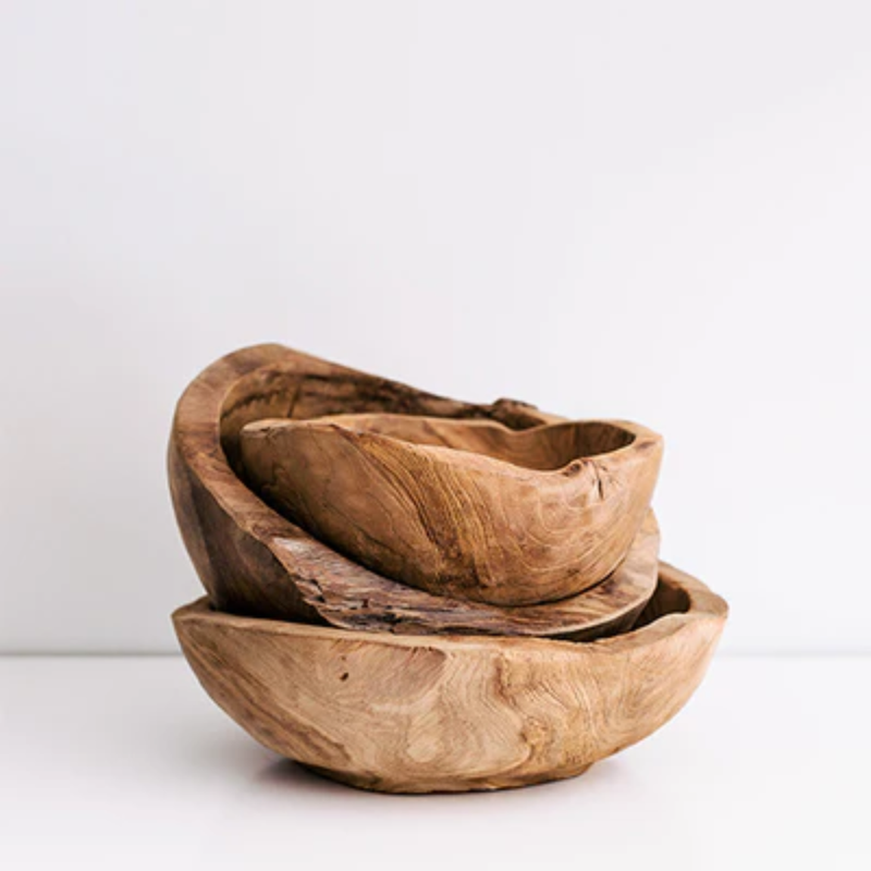 Hand Carved Tree Root Serving Bowl / Small