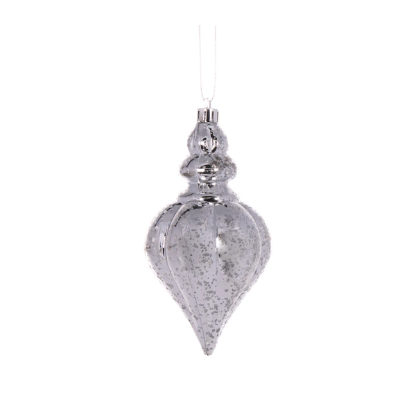 Mercury Heart Finial / Silver