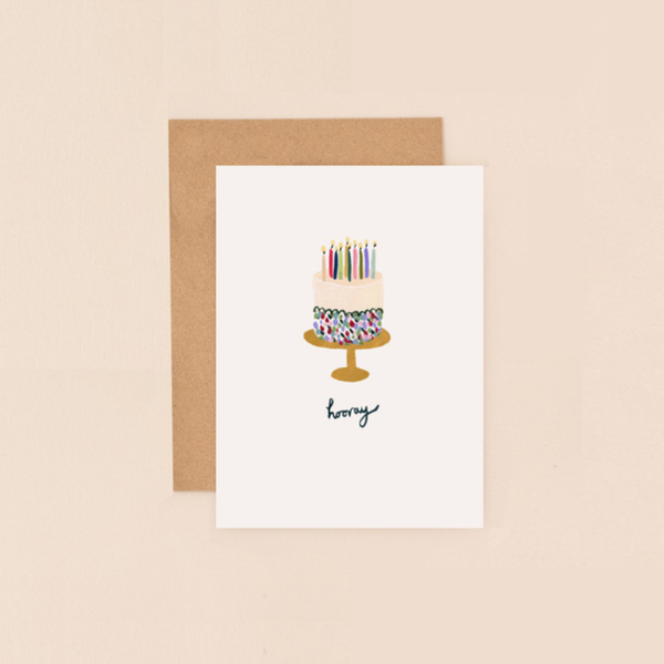 Small Card / Happy Birthday Cake Hooray