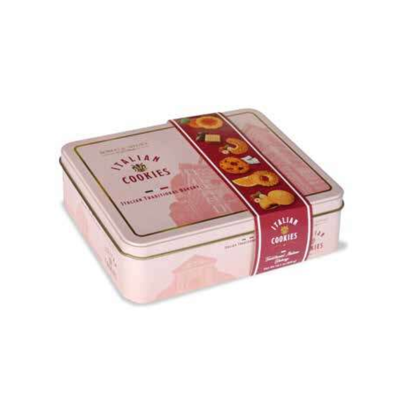 Assorted Fine Cookies in Tin / Pink