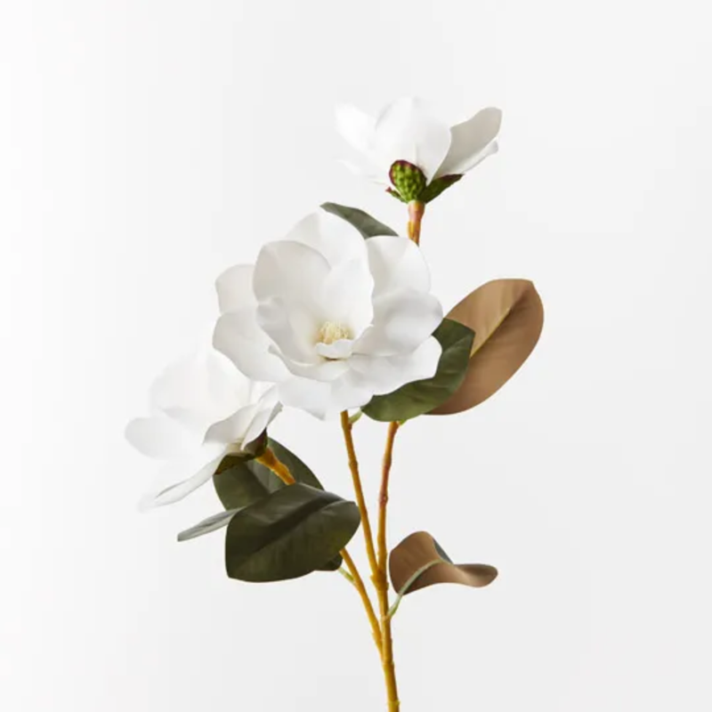 Magnolia Spray 76cm / White