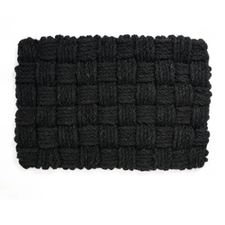 Hand Knotted Doormat / Maine Black