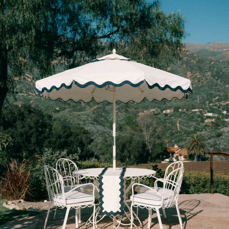 The Market Umbrella - Riviera White