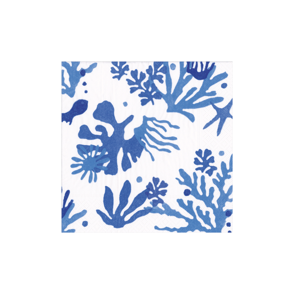 Lunch Napkins / Matisse Coral Blue