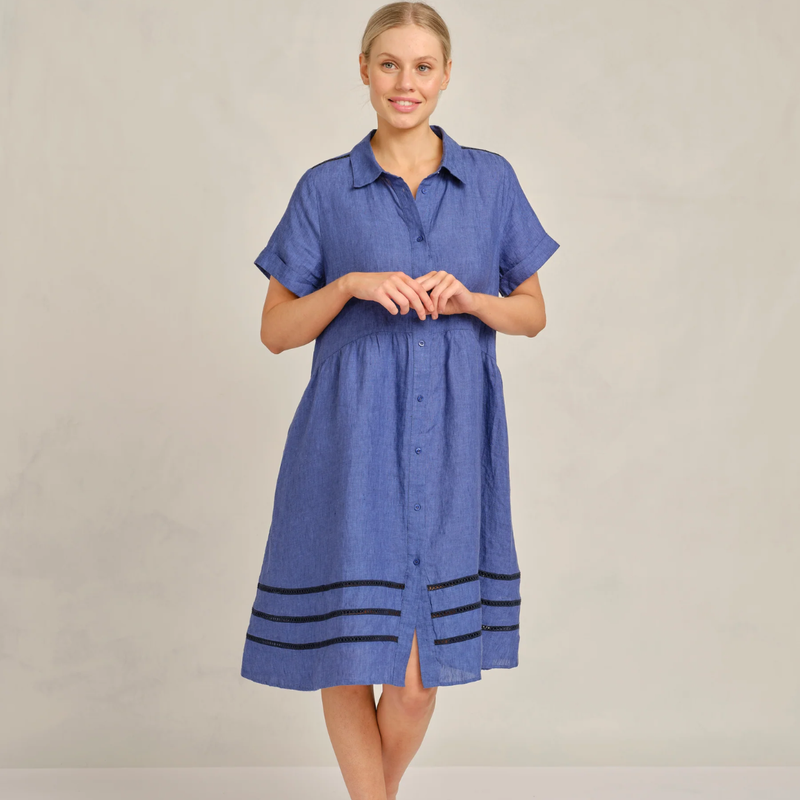 Maxine Lace Dress / Denim