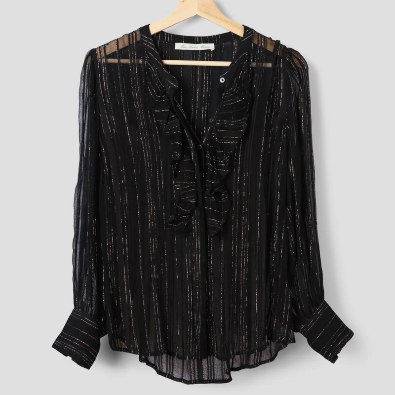 Minelli Blouse / Black +Silver