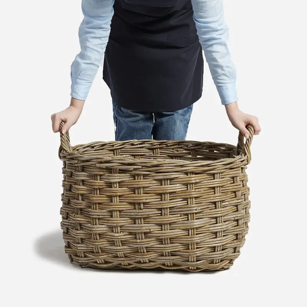 Moroc Herringbone Weave Kubu Basket