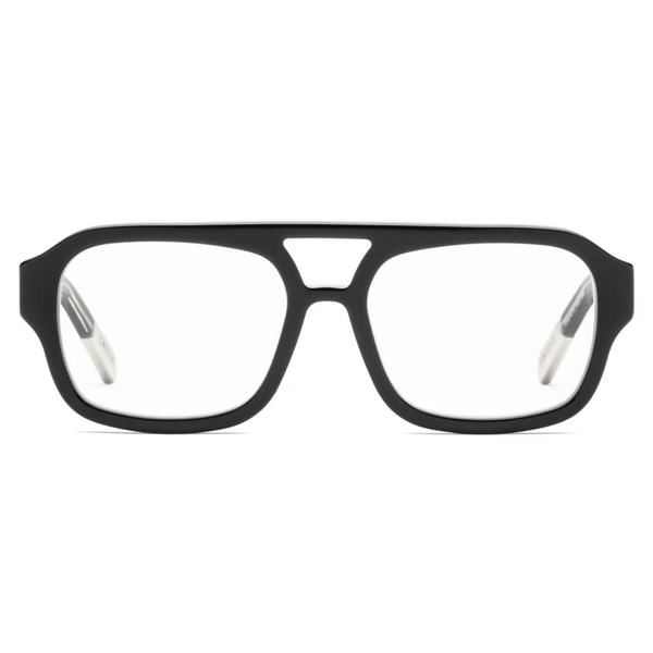 Neta Reading Glasses / Polished Black + Vodka