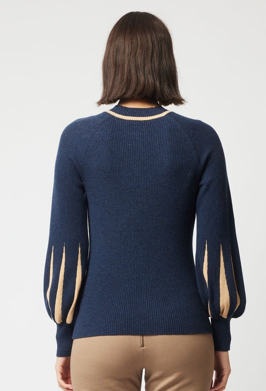 Meridian Godet Sleeve Knit