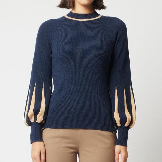 Meridian Godet Sleeve Knit