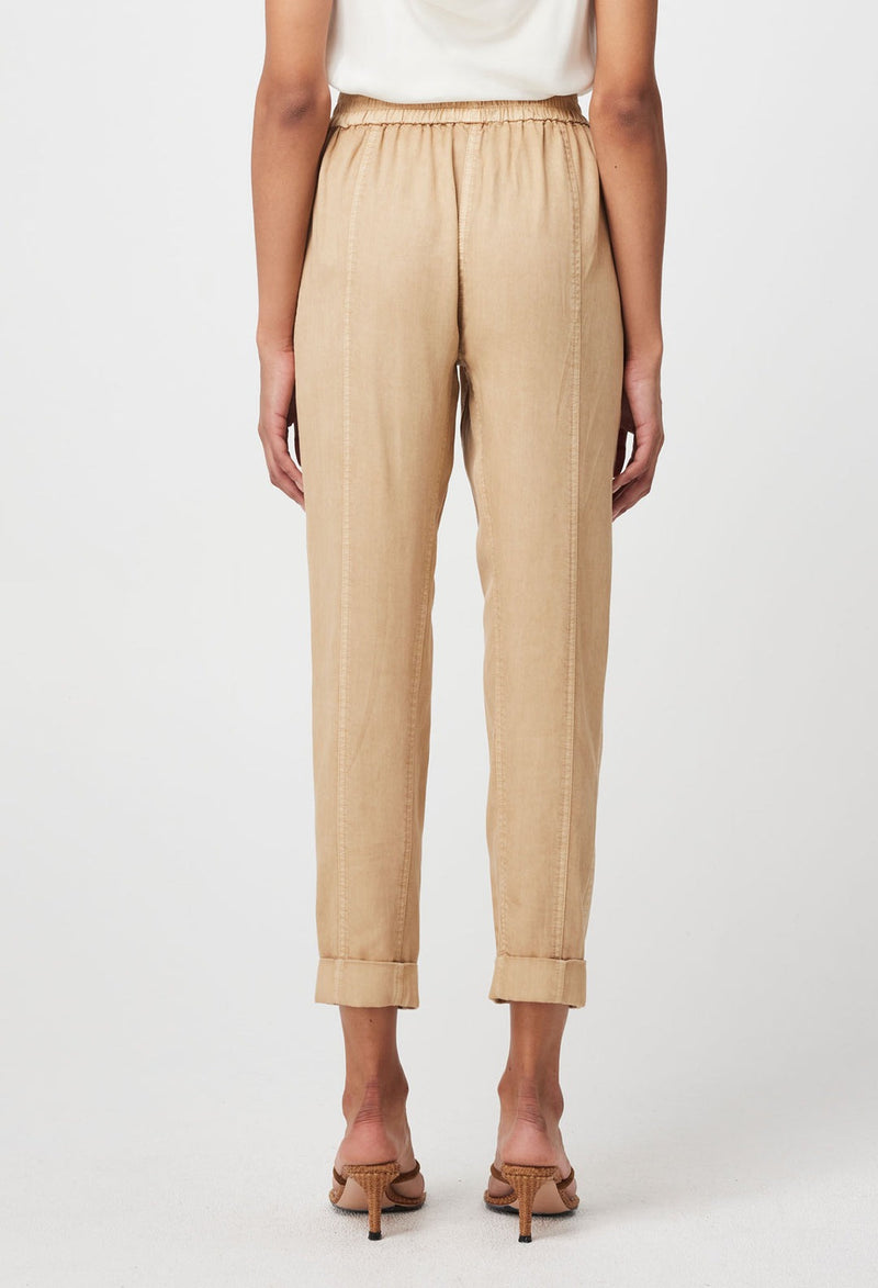 Tierra Rolled Cuff Tencel Jogger / Sand