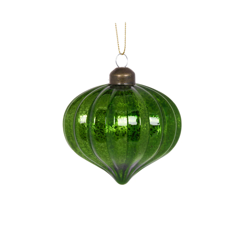 Onion Bauble / Antique Green