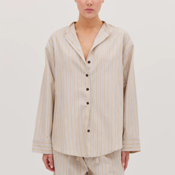 The Oversized Shirt / Oyster Stripe