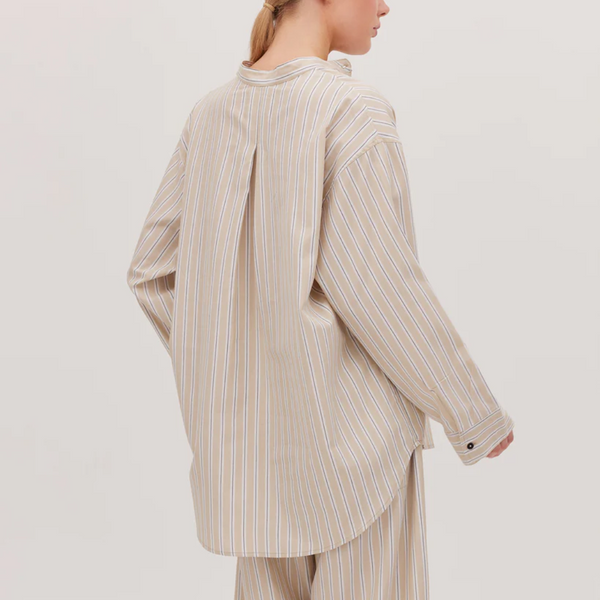 The Oversized Shirt / Oyster Stripe