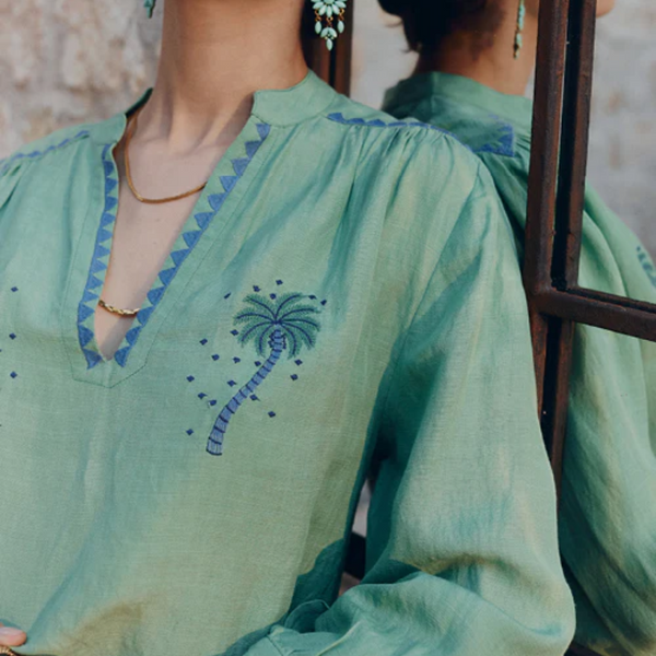 Palmier Blouse / Mint