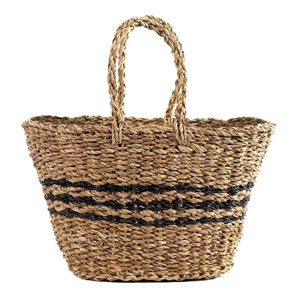 Positano Banded Seagrass Tote