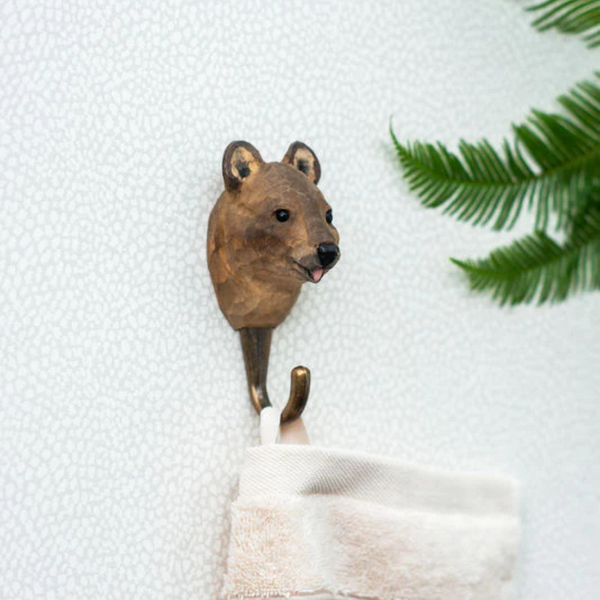 Hand Carved Quokka Hook