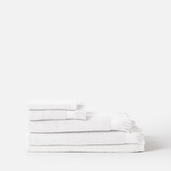 Ribbed Hand Towel / White