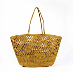 Romy Crochet Basket / Gold