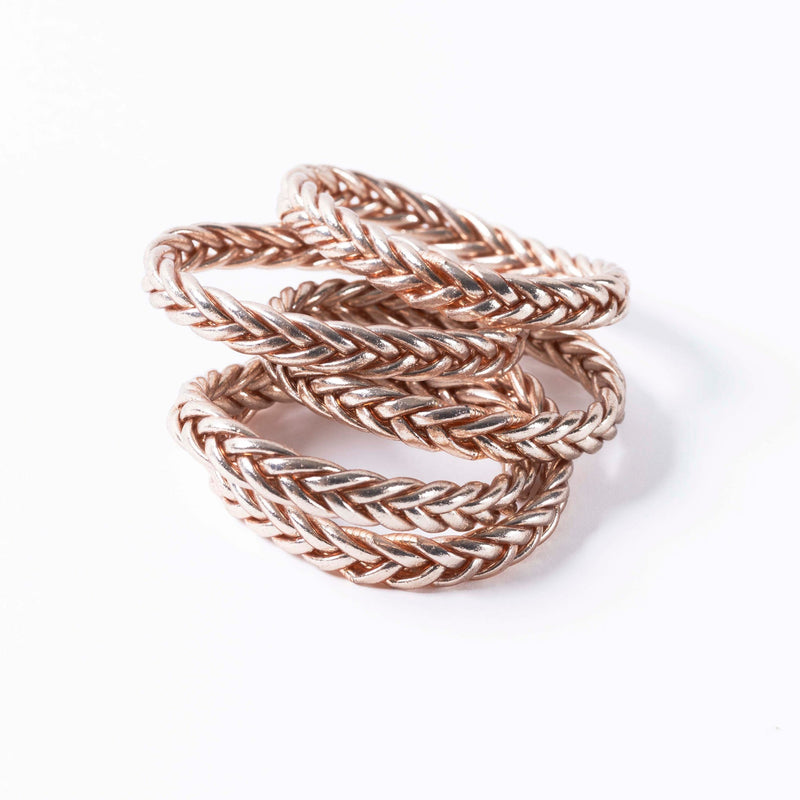 Buddhist Bracelet Braid / Champagne