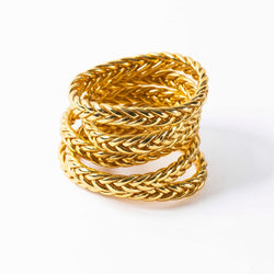 Buddhist Bracelet Braid / Light Gold