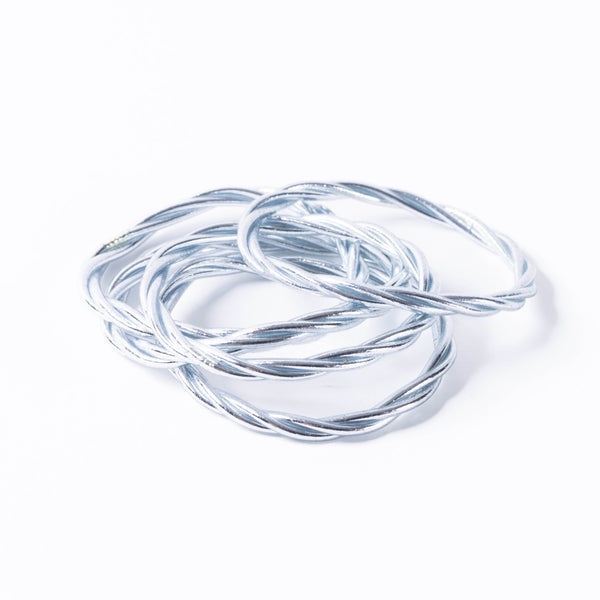 Buddhist Bracelet Twist / Silver