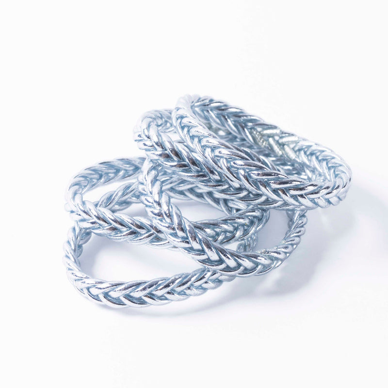 Buddhist Bracelet Braid / Silver