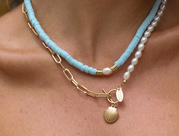 Seashells Necklace / Gold